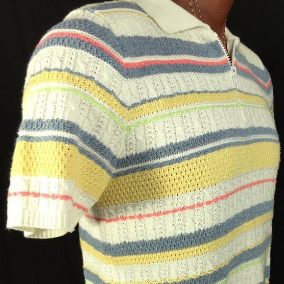 CUTE ALFRED DUNNER SHORT SLEEVE 1/3 ZIPPER M - Picture 4 of 6